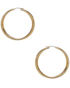 Michael Kors Brilliance Hoop Earrings - Lyst