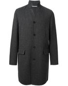 Valentino Herringbone Coat - Lyst