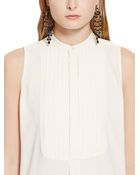 Polo Ralph Lauren Bib-Front Sleeveless Shirt - Lyst
