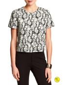 Banana Republic Factory Print Crop Top - Lyst