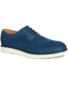 Bellfield Suede Brogues With Wedge Sole - Lyst