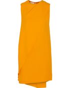 Narciso Rodriguez Draped Crepe Mini Dress - Lyst