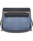 Chloé Clare Medium Python Shoulder Bag - Lyst