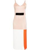 Karla Špetic Hazard Color-Block Silk Dress - Lyst