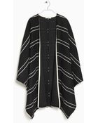 Mango Striped Bouclé Cape - Lyst