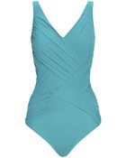 Gottex Lattice V-Neck Swimsuit - Lyst