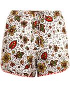 Easton Pearson Take Away Contrast-Print Silk Shorts - Lyst