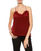 Cami Nyc Racer Cami - Lyst