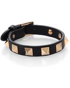 Valentino Rockstud Small Leather Bracelet - Lyst