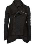Rick Owens Naska Brushed-Leather Jacket - Lyst