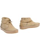 Leather Crown Ankle Boots - Lyst