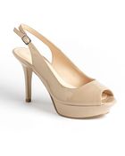 Nine West Just Smile Slingback Platform Pumps - Lyst