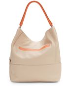 Furla Two-Tone Leather Hobo Bag - Lyst