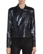 W118 By Walter Baker Ronnie Sequined Biker Jacket - Lyst