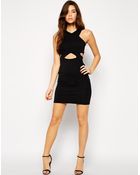 Asos Exclusive Cut Out Bodycon Dress - Lyst