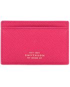 Smythson Panama Leather Card Holder - Lyst