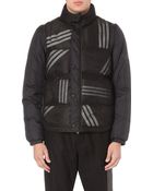 Y-3 Striped Detachable-sleeve Coat - Lyst