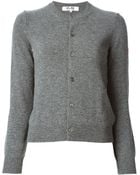 Comme Des Garçons Crew Neck Cardigan - Lyst