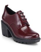 Opening Ceremony Grunge Leather Lace-Up Ankle Boots - Lyst