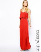 Asos Maxi Dress With Crop Top - Lyst