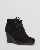 Via Spiga Lace Up Wedge Booties - Mirren - Lyst