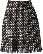 Lanvin Tweed Skirt - Lyst