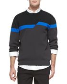 Alexander Wang Broken Stripe Sweatshirt - Lyst
