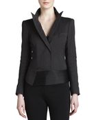 Donna Karan New York Pinstripe Bodysuit Jacket - Lyst