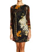 Etro Dress Long Sleeve Print - Lyst