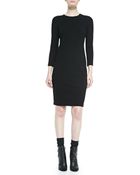 Vince 3/4-Sleeve Boucle Sheath Dress - Lyst
