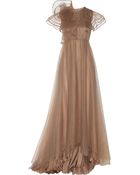 Valentino Tulle And Silk Gown - Lyst