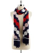 Kate Spade Polka Dot Scarf - Lyst