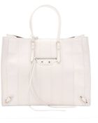 Balenciaga White Python 'Papier' Top Handle Tote - Lyst