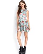 Forever 21 Knit Cutout Rose Dress - Lyst