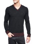 True Religion V-Neck Horseshoe Mens Sweater - Lyst