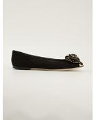 Giuseppe Zanotti Bow Detail Ballerinas - Lyst