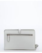 Giorgio Armani White Leather Wristlet Clutch - Lyst