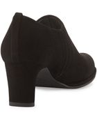 Stuart Weitzman Cover Suede Bootie Black Made To Order - Lyst