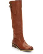 Lucky Brand Perforated Leather Tall Boots - Lyst