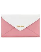 Miu Miu Leather Wallet - Lyst