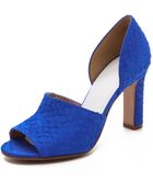 Maison Martin Margiela Embossed Dorsay Pumps - Lyst