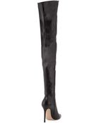 Gianvito Rossi Leather Over-The-Knee Boot - Lyst