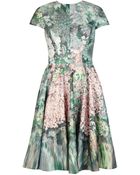 Ted Baker Dixee Glitch Floral Print Dress - Lyst