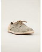 Dolce & Gabbana Woven Laceup Shoe - Lyst