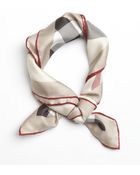Burberry Trench Check Silk Scarf - Lyst