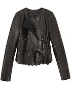 Isabel Marant Boston Embossed Croc Jacket - Lyst