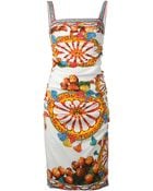 Dolce & Gabbana Sicilia Printed Dress - Lyst
