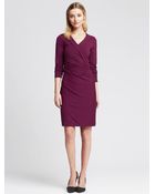 Banana Republic Faux-Wrap Dress - Lyst