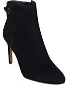 Nine West Powerhour Leather Or Suede Booties - Lyst