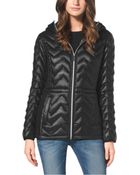 Michael Kors Chevron-Quilted Nylon Jacket - Lyst